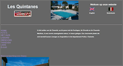 Desktop Screenshot of lesquintanes.be